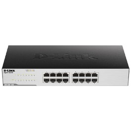 D-Link GO-SW-16G/E Switch de 16 Puertos Gigabit Ethernet, Negro